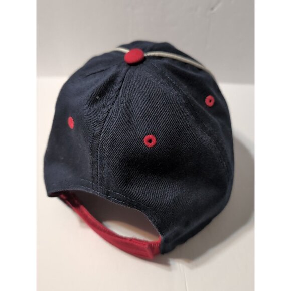 AC Delco Embroidered Strap Back Baseball Cap Hat Cotton Red White Blue - Picture 4 of 10